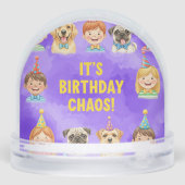 Chaos on Birthday beroemd gemaakt door Natasha Us Sneeuwbol (Achterkant)