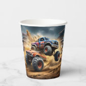 Chaos on Wheels: Monster Truck Smash Derby, Papieren Bekers (Achterkant)