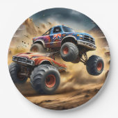 Chaos on Wheels: Monster Truck Smash Derby, Papieren Bordje (Voorkant)