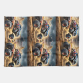 Chaos on Wheels: Monster Truck Smash Derby, Theedoek (Horizontaal)