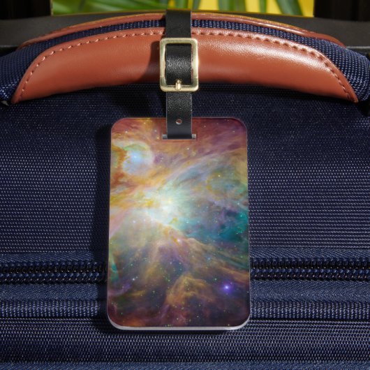 Chaos op het hart van Orion Spitzer Hubble Composi Bagagelabel (Voorkant Insitu 2)