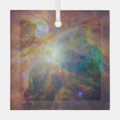 Chaos op het hart van Orion Spitzer Hubble Composi Glas Ornament (Voorkant)