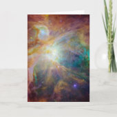 Chaos op het hart van Orion Spitzer Hubble Composi Kaart (Voorkant)