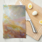 Chaos op het hart van Orion Spitzer Hubble Composi Theedoek (Quarter Fold)