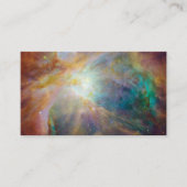 Chaos op het hart van Orion Spitzer Hubble Composi Visitekaartje (Voorkant)