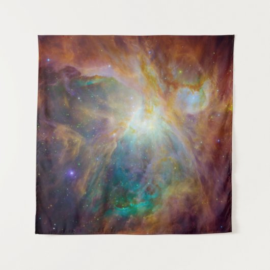 Chaos op het hart van Orion Spitzer Hubble Composi Wandkleed (Voorkant (horizontaal))