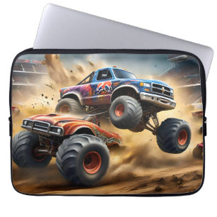 Chaos op wielen: Monster Truck slaat Derby Laptop Sleeve