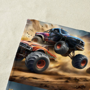 Chaos op wielen: Monster Truck slaat Derby Strandlaken
