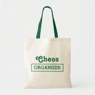 Chaos Organizer Minimalistisch plezier Typografie  Tote Bag