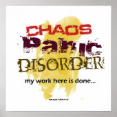 Chaos Panic Disorder Poster (Voorkant)