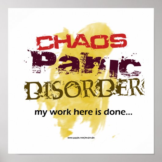 Chaos Panic Disorder Poster (Voorkant)