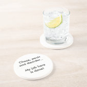 Chaos, paniek en stoornis zandsteen onderzetter (Zijkant)