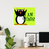 Chaos Penguin Poster (Thuiskantoor)