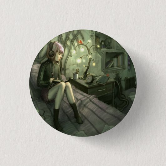 Chaos pt1 ronde button 3,2 cm (Voorkant)