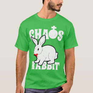 Chaos Rabbit Eng Bloedig Retro Rabbit T-shirt