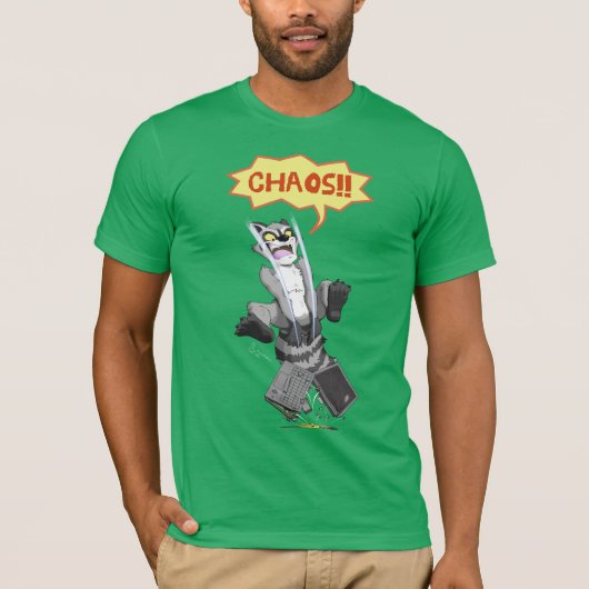 Chaos Raccoon T-shirt (Voorkant)