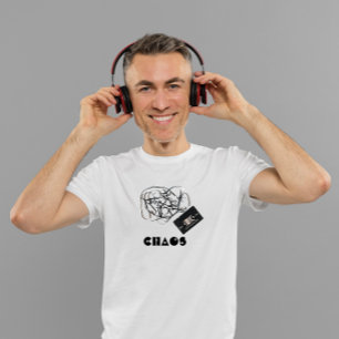 "Chaos" Retro Audio Tape Cassette  T-shirt