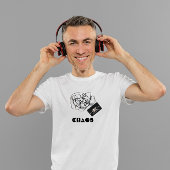 "Chaos" Retro Audio Tape Cassette  T-shirt