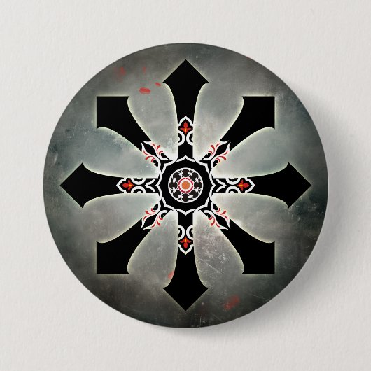 Chaos Revisited-knop Ronde Button 7,6 Cm (Voorkant)