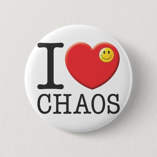 Chaos Ronde Button 5,7 Cm (Voorkant)