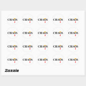 Chaos Ronde Sticker (Vel)