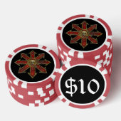 Chaos - Rood Pokerchips (Opstapeling)