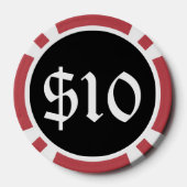 Chaos - Rood Pokerchips (Achterkant)