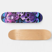 Chaos Skull-serie drie Persoonlijk Skateboard (Horizontaal)