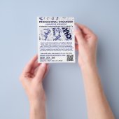 Chaos Slogan Design, Professional Organizer Flyer (Hand)