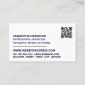 Chaos Slogan Design, Professional Organizer Visitekaartje (Achterkant)