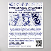 Chaos Slogan Design, professionele organisator Poster (Voorkant)