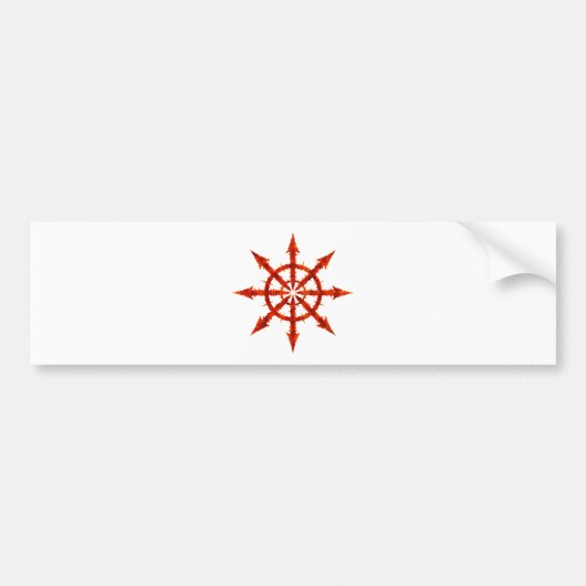 Chaos-symbool Bumpersticker (Voorkant)