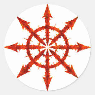 Chaos-symbool Ronde Sticker
