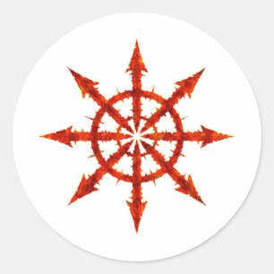 Chaos-symbool Ronde Sticker