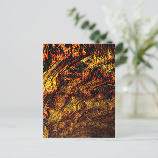 Chaos Theory 4 Abstracte fractale Kunst Briefkaart (Staand voorkant)