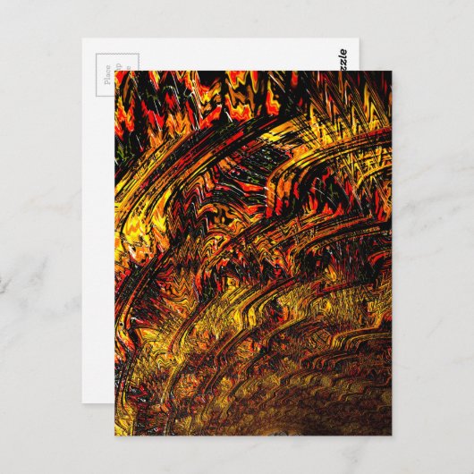 Chaos Theory 4 Abstracte fractale Kunst Briefkaart (Voorkant / Achterkant)