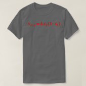 Chaos Theory Wiskunde vergelijking 4 T-shirt (Design voorkant)