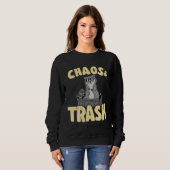 Chaos & Trash Garbage Panda Funny Raccoon 1 Trui (Voorkant volledig)