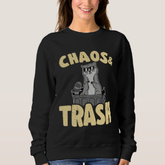 Chaos & Trash Garbage Panda Funny Raccoon 1 Trui