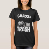 Chaos & Trash Garbage Panda Funny Raccoon 8 T-shirt (Voorkant)