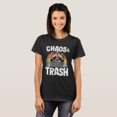 Chaos & Trash Garbage Panda Raccoon  3 T-shirt (Voorkant volledig)