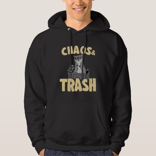 Chaos & Trash Garbage Panda Raccoon 5 Hoodie (Voorkant)