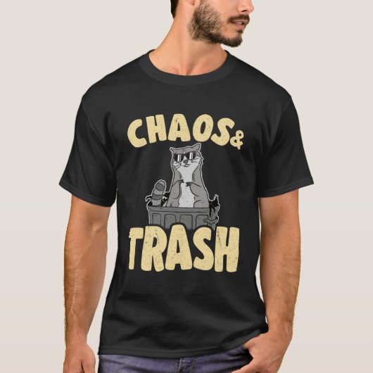 Chaos & Trash Garbage Panda Raccoon 5 T-shirt (Voorkant)
