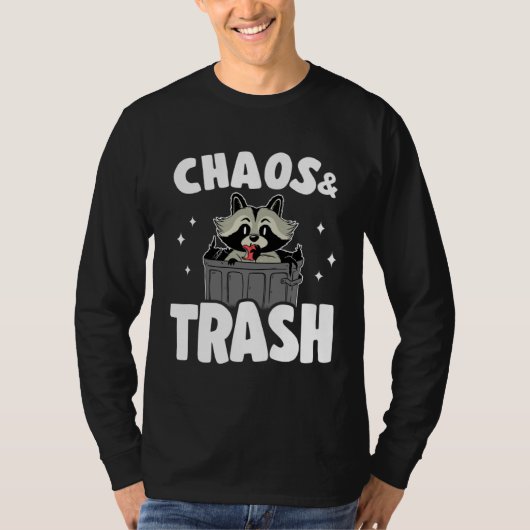 Chaos & Trash Garbage Panda Raccoon  6 T-shirt (Voorkant)