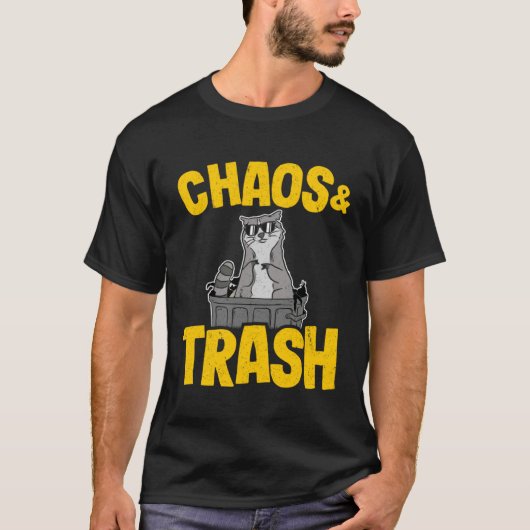 Chaos & Trash Garbage Panda Raccoon 6 T-shirt (Voorkant)