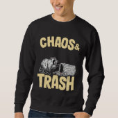 Chaos & Trash Garbage Panda  Raccoon Trui (Voorkant)