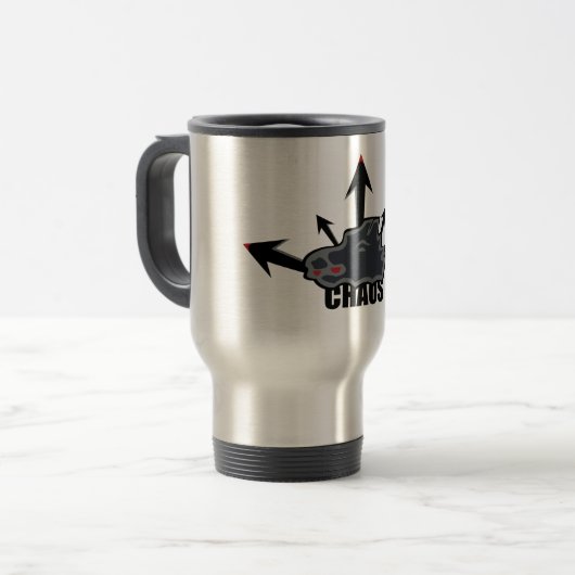 Chaos Travel Mug Reisbeker (Voorkant links)