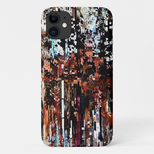 Chaos Trees Abstract Art Phone Case (Achterkant)