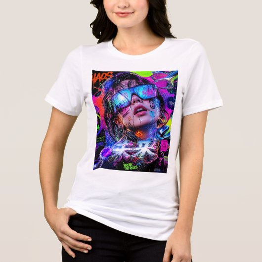 chaos Tri-Blend shirt (Voorkant)