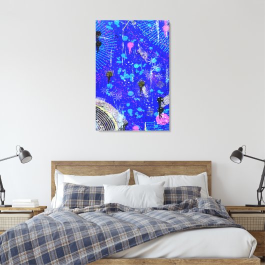 Chaos van de geest canvas afdruk (Insitu (Slaapkamer))